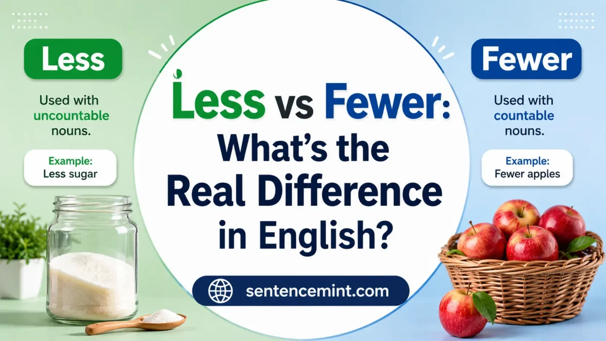 Less vs Fewer