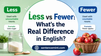 Less vs Fewer
