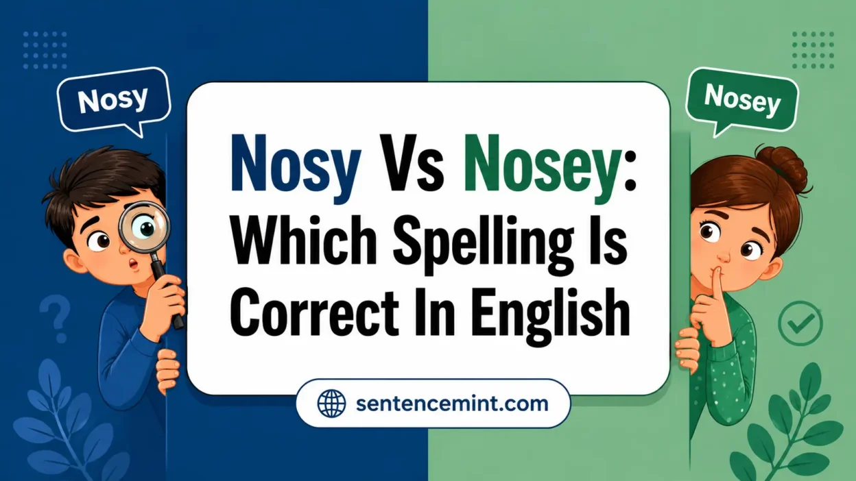 Nosy Vs Nosey