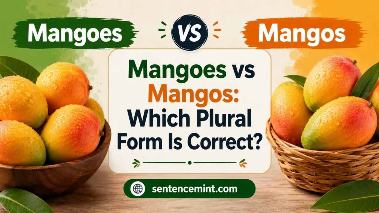 Mangoes vs Mangos