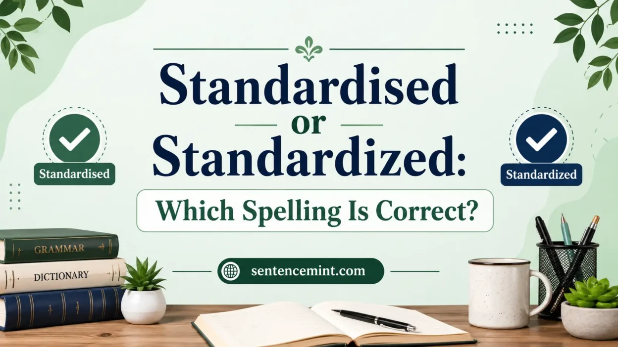 Standardised or Standardized