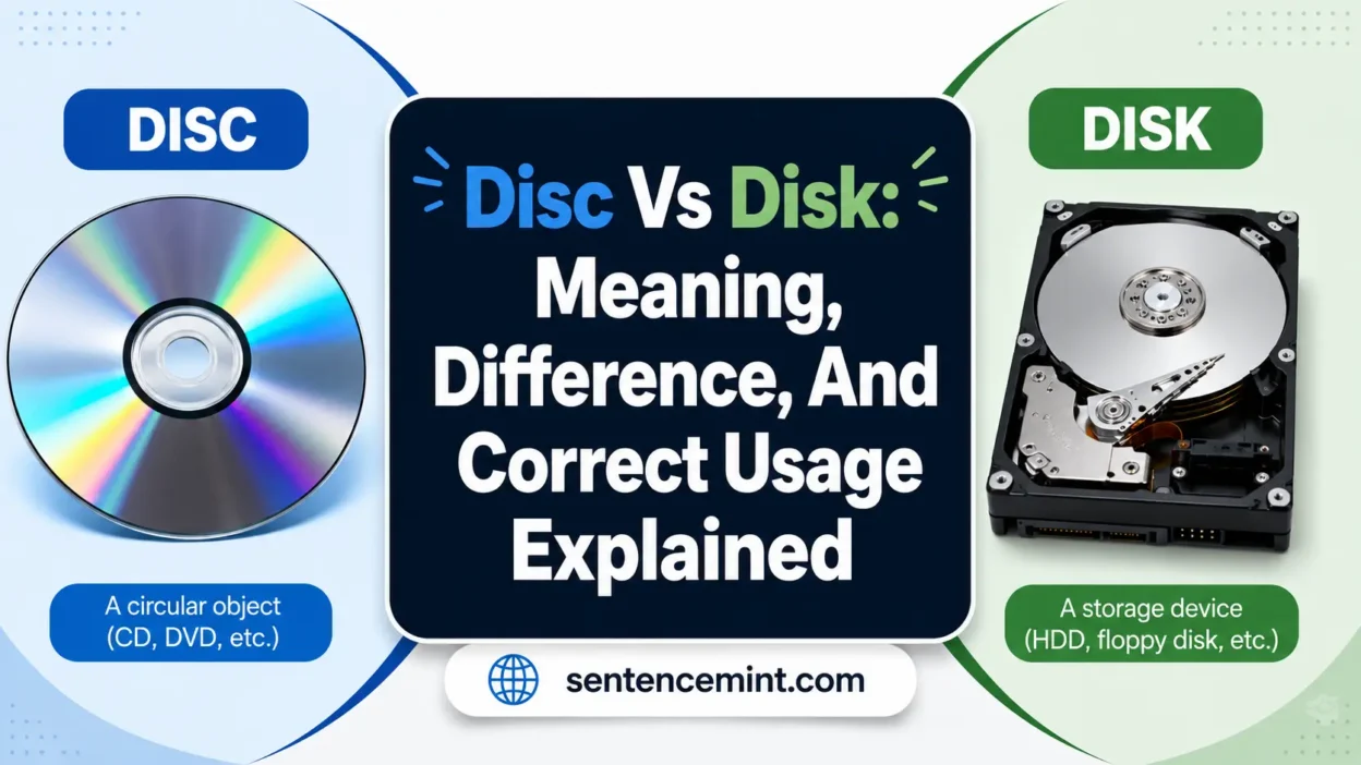Disc Vs Disk