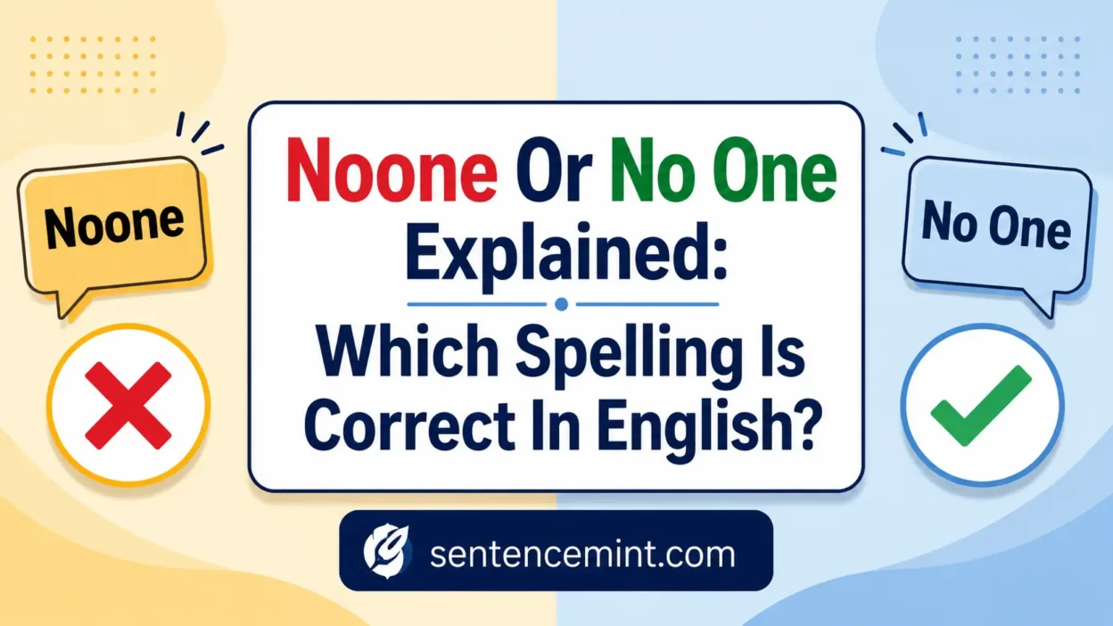 Noone Or No One Explained
