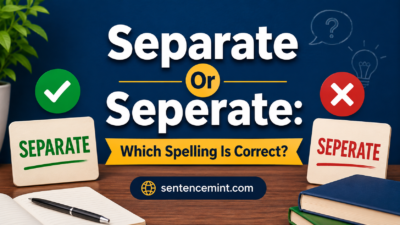 Separate Or Seperate