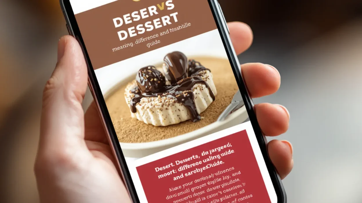 Desert vs Dessert: Meaning, Difference, and Easy Usage Guide