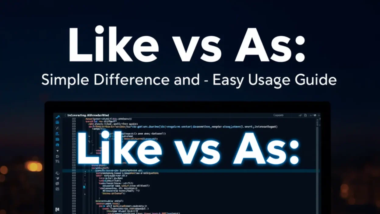 Like vs As: Simple Difference and Easy Usage Guide