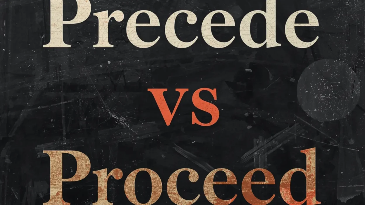 Precede vs Proceed: Meaning, Differences and Usage Guide