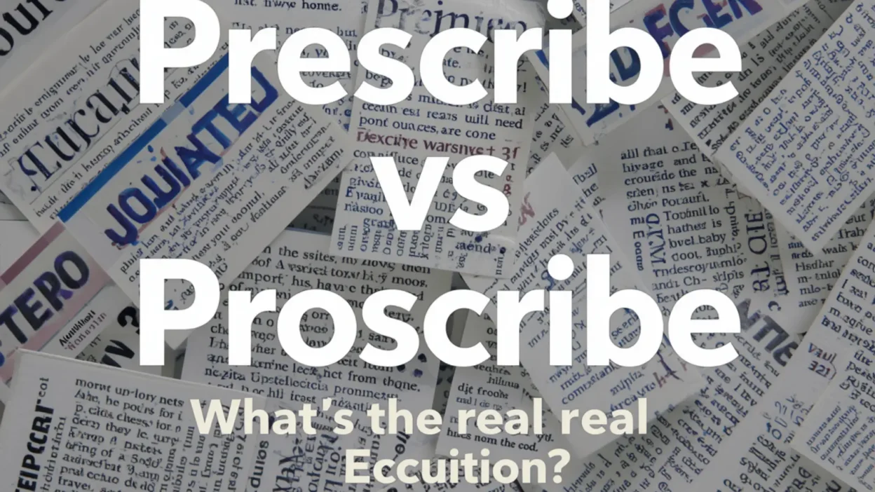 Prescribe vs Proscribe: What’s the Real Difference?