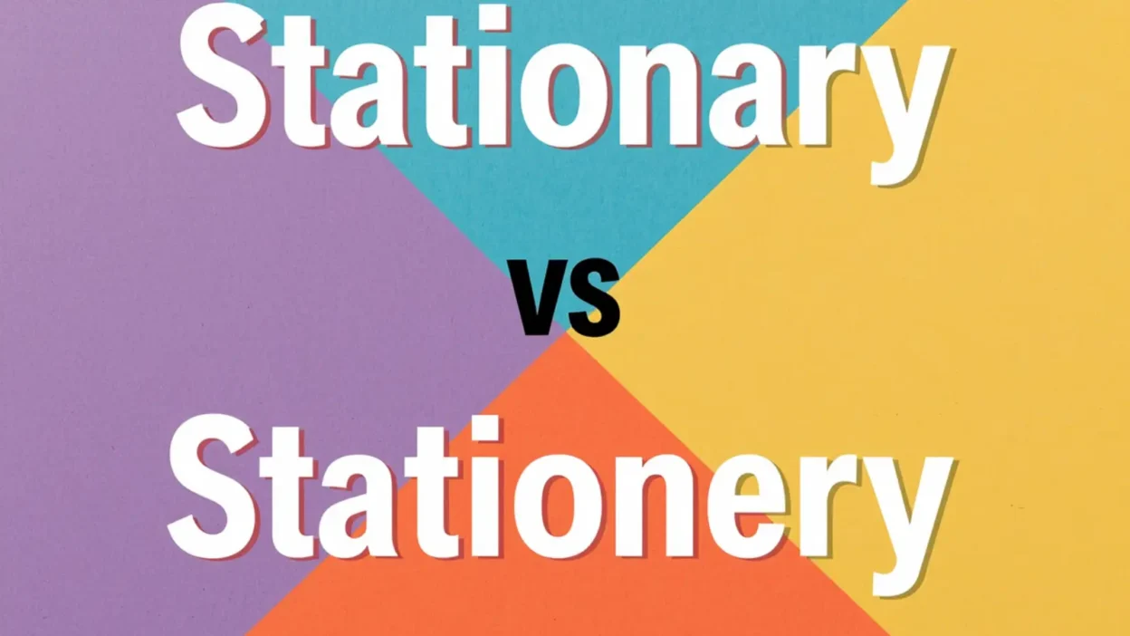 Stationary vs Stationery: Simple Guide to Meaning & Spelling