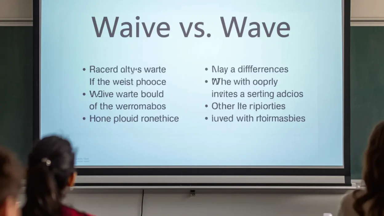 Waive vs Wave: Meaning, Usage, and Key Differences