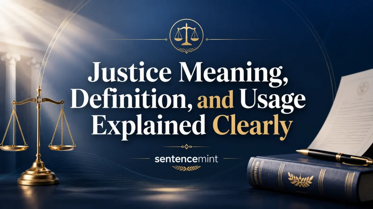 Justice Meaning Explained