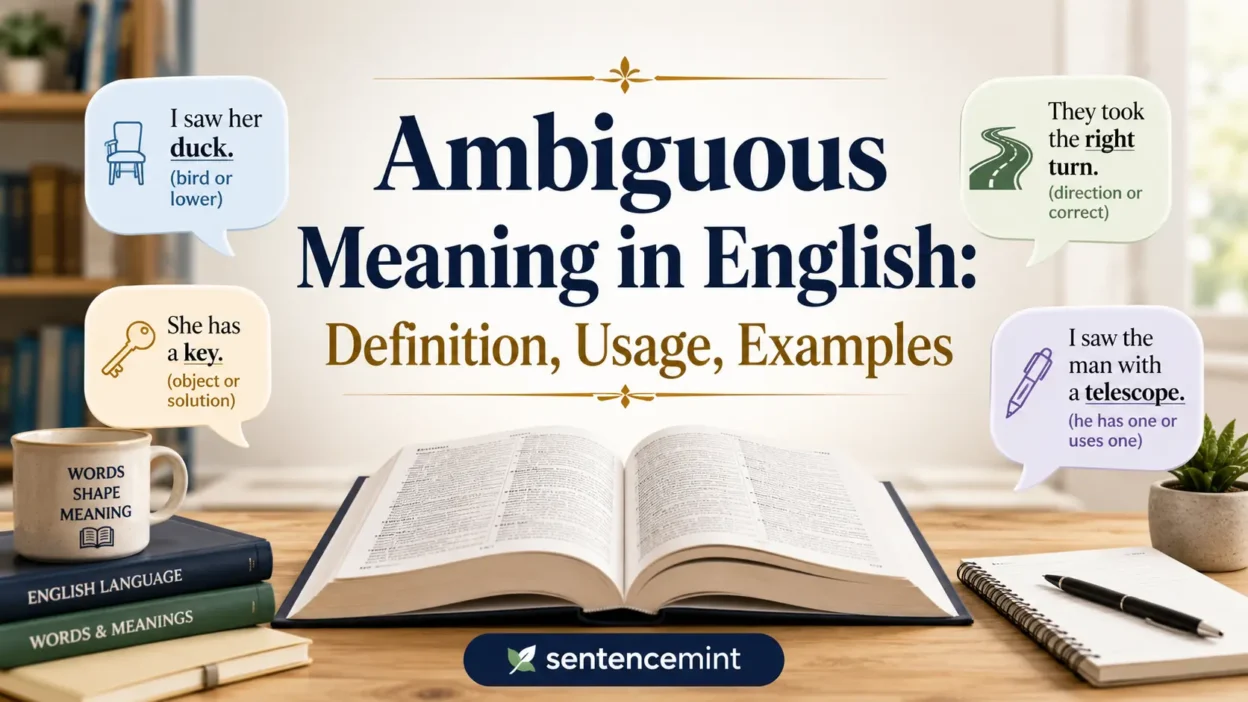 Ambiguous Meaning in English
