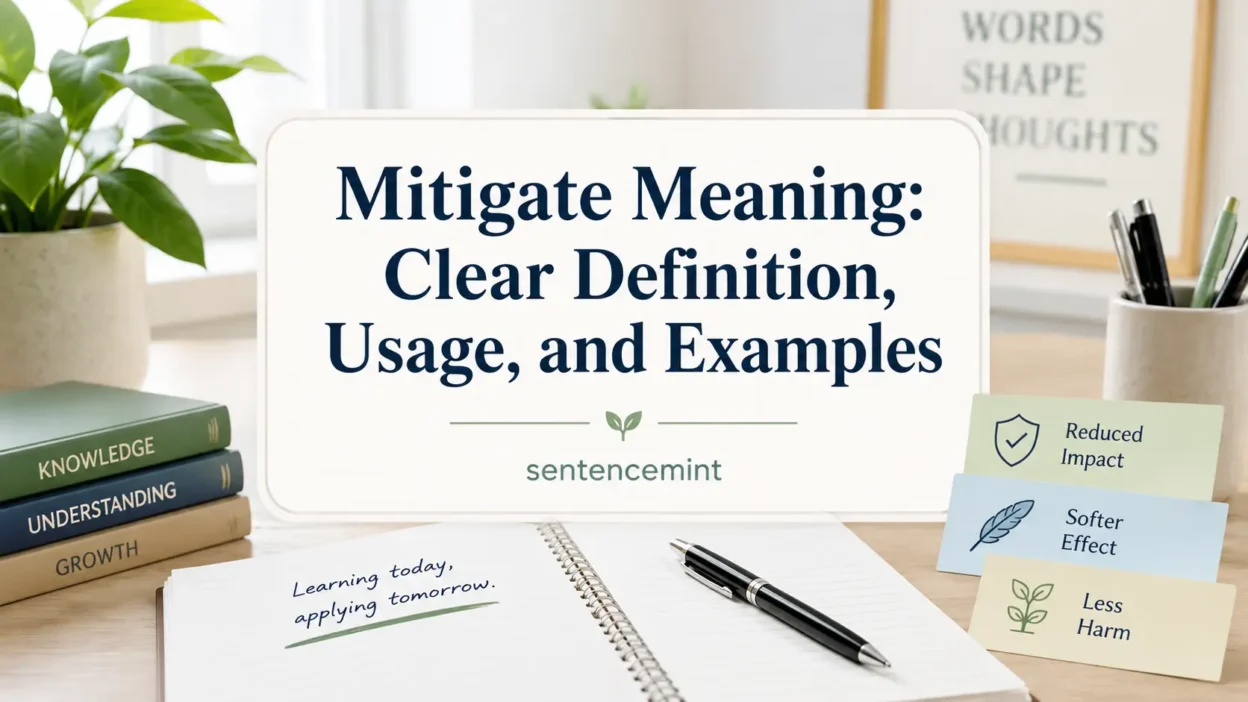 Mitigate Meaning