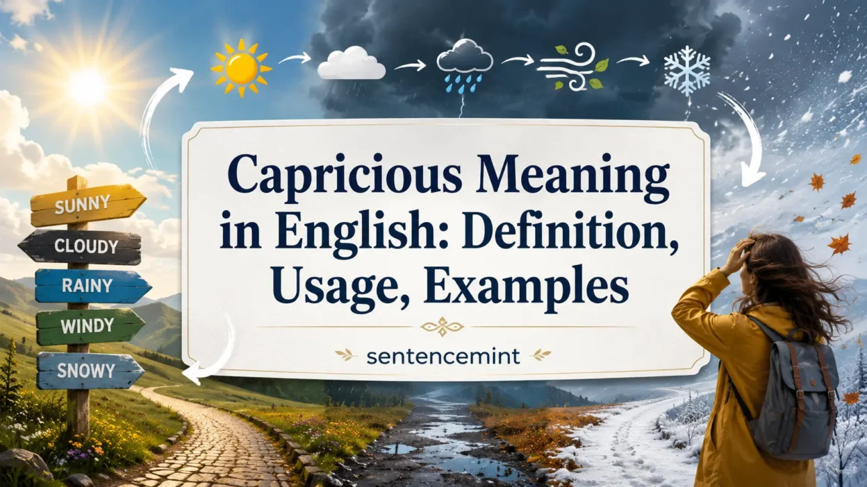 Capricious Meaning in English
