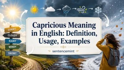 Capricious Meaning in English