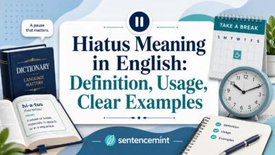 Hiatus Meaning in English