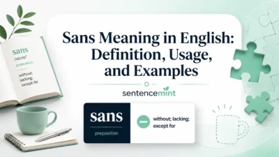 Sans Meaning in English