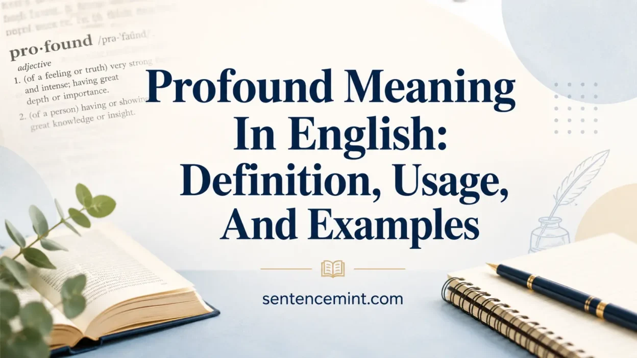 Profound Meaning In English
