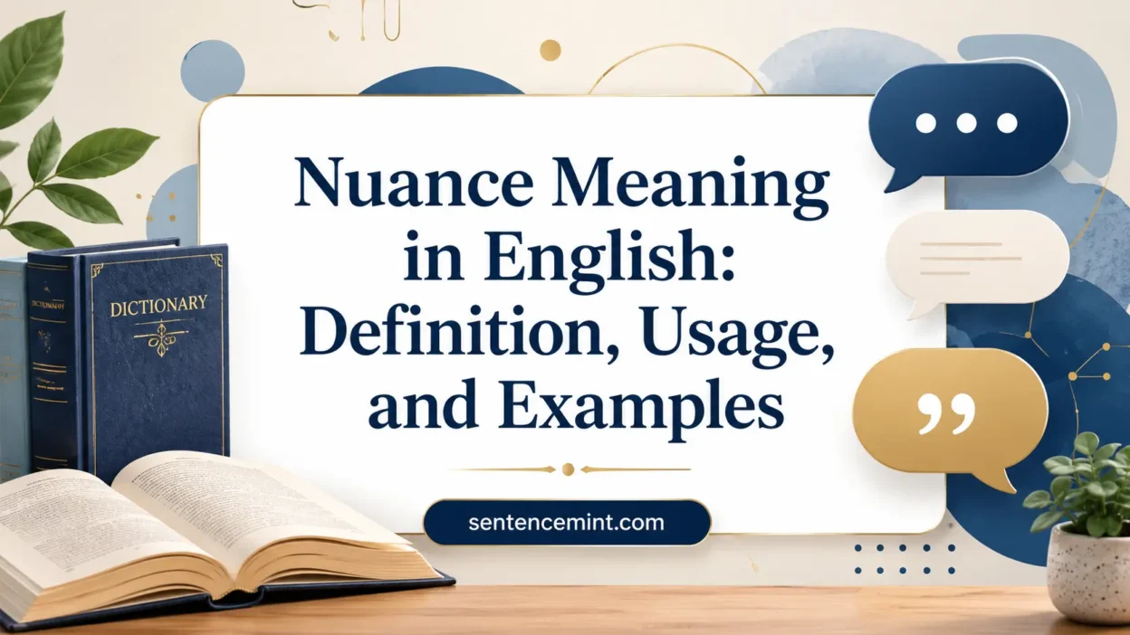 Nuance Meaning in English